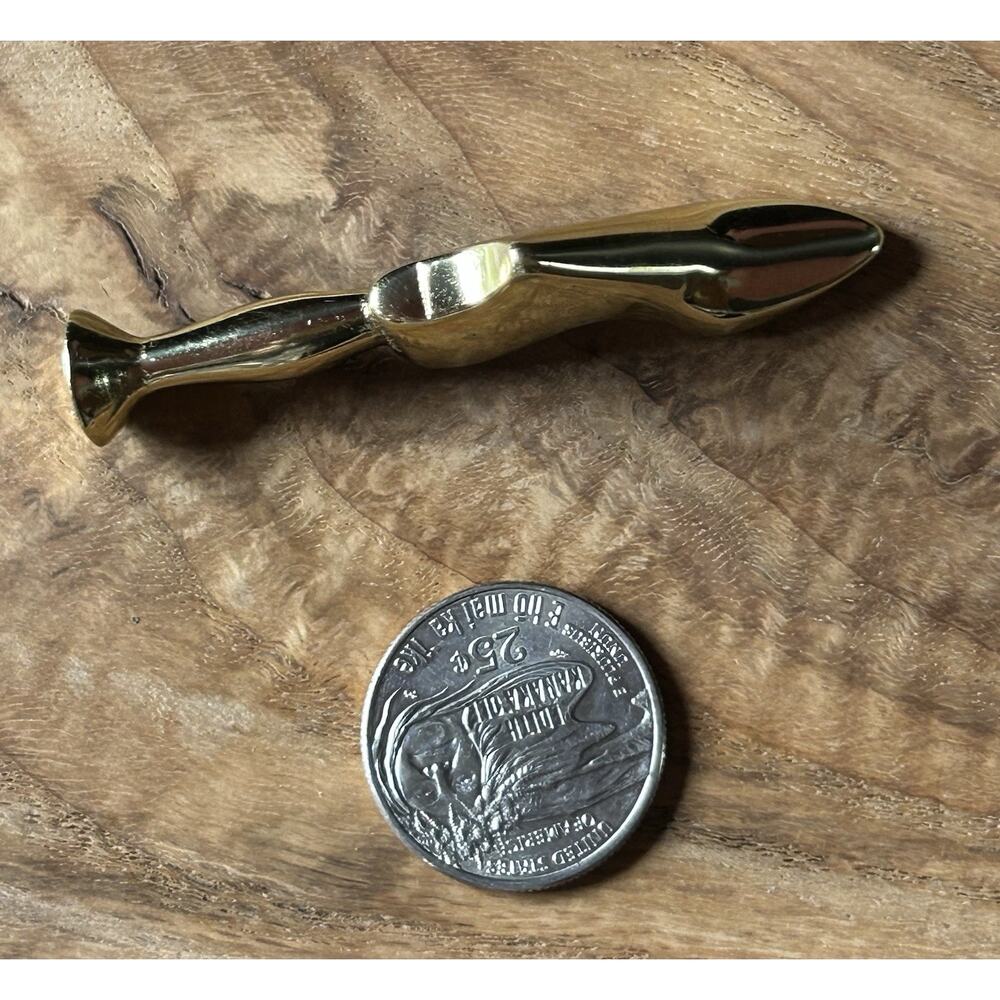 Vintage Brass Shoe Tobacco Pipe Tamper CW Williamsburg Restoration Great Shape - Picture 4 of 6